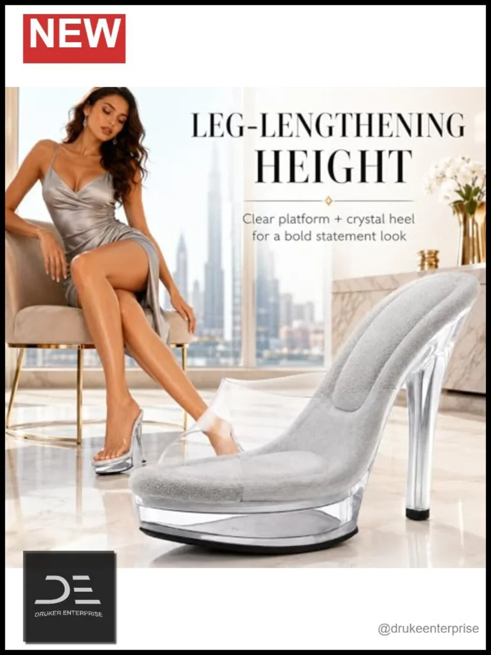 Clear Platform Heels, Stiletto Sandals, Pole Dance Shoes, 5in Heel
